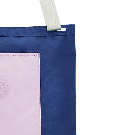 Kipling Annas Tote Bags Navy Azure Mix | CA 1437JP